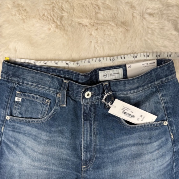 AG NWT Adriana Goldsmith Jeans Hattie Short High-Rise Bermuda Women's 29 - Picture 5 of 6